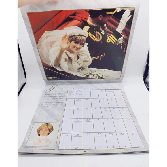 Vintage The Princess Diana 1998 Commemorative Calendar Unused 98 Royal Family - Picture 4 of 7